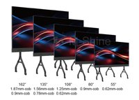 Téléviseur intelligent LED COB Ultra HD 2K/4K, son surround stéréo immersif, écran interactif, montage mural