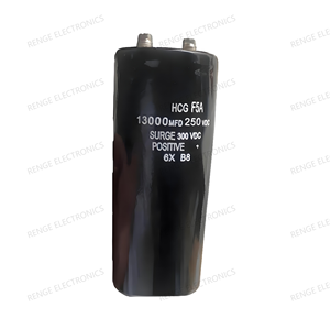 Nuevo y original HCG F5A 13000UF 250VDC Condensador de tornillo 13000UF Condensadores electrolíticos de aluminio Serie F5A - Product Image 1