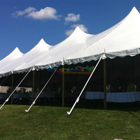 Backyard büyük Marquee açık Sailcloth Carpas Para Event tos eğlence çadırı olay için çadır demiri Strech düğün çadırı 100 kişi için