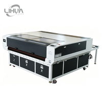 Machine de découpe laser CO2 Lihua 1810 1812 CNC pour mousse, textile, cuir, alimentation automatique