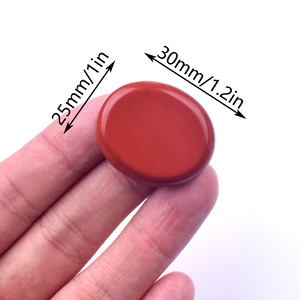 ที่วางโทรศัพท์หินธรรมชาติแบบสองด้าน ขนาด 25 * 30 มม. คริสตัลรูปไข่ ชิ้นส่วนอัญมณี สำหรับตกแต่ง DIY - Product Image 2