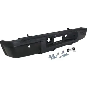 USA In Stock Step Bumper For 2011-2013 Silverado 2500 HD Sensor Holes Powdercoated Black Rear