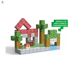 บล็อกเกียร์แม่เหล็กพลาสติกเอบีเอสสำหรับการผจญภัยในป่า54ชิ้นของเล่น DIY ก้านของเล่นเพื่อการศึกษาตัวต่อระหว่างเด็กอายุ<span class=keywords><strong>3</strong></span> + กระเป๋าเก็บของใช้ได้ทั้งชายและหญิง - Product Image 5