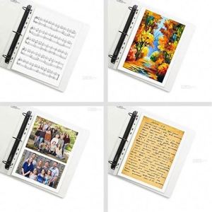 100 Pack Sheet Protectors Clear Heavy Duty Plastic Page Protectors Sheet Reinforced 11 Hole Fit for 3 Ring Binder Fits Standard - Product Image 4