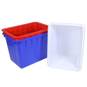 Bac d'aquaculture épaissi, blanc, 30L-400L, bac de stockage et de transport, haute résistance, bac à eau rectangulaire en plastique - Product Image 2