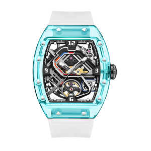 Nouvelle montre <span class=keywords><strong>mécanique</strong></span> automatique pour homme en acrylique avec design transparent et squelette, montre <span class=keywords><strong>mécanique</strong></span> de luxe pour homme avec mouvement apparent - Product Image 5