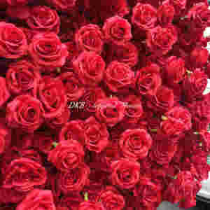 Arche en forme de cœur rouge en tissu de soie, fleurs artificielles, décoration de mariage, Thanksgiving, Pâques, couleurs personnalisables, vente en gros DKB - Product Image 5