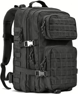 Sac à dos tactique 40L, système MOLLE, nylon, randonnée en plein air, camping, sac à dos unisexe, bandoulière souple, fermeture à glissière - Product Image 2