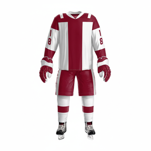 Uniforme de hockey sobre hielo personalizado, diseño de sublimación, ropa deportiva de equipo con logotipo, OEM, ODM, alta calidad, venta al por mayor - Product Image 1