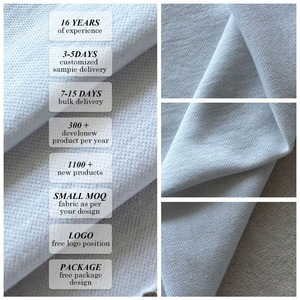 Tejido de algodón orgánico certificado 40s 200gsm 160cm Enclavamiento para <span class=keywords><strong>Bayby</strong></span> Wear - Product Image 3