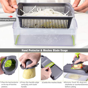 Accesorios de cocina para Amazons, rallador de patatas, cortador de verduras y ensaladas, multifuncional, venta al por mayor - Product Image 6