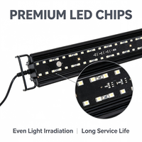 Barre lumineuse LED UVA UVB pour reptiles Petpetzone T5, modèle UVL709, en aluminium écologique, pour l'élevage diurne des reptiles en vivarium