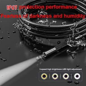 200W 1080P HD Pixel Articulado Industrial Endoscópio Completo 360 ° 2-way Borescope Camera Pipe Sewer Inspeção <span class=keywords><strong>Car</strong></span> Repair Tools - Product Image 4