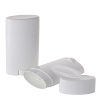 Récipient de déodorant ovale plat en plastique blanc/Conteneur de déodorant ovale plat en plastique fabricant/vente en gros ODM fournisseur usine RUIPACK OEM vente en gros
