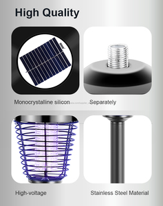 Luz LED Solar Bug Zapper impermeable <span class=keywords><strong>Anti</strong></span> Mosquito de jardín al aire libre de insectos plagas de insectos Control Solar Mosquito - Product Image 6
