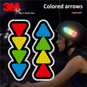 Décalcomanies réfléchissantes pour <span class=keywords><strong>casque</strong></span> de <span class=keywords><strong>moto</strong></span>, vélo électrique, voiture, équitation de nuit, autocollants d'avertissement de sécurité, <span class=keywords><strong>bande</strong></span> réfléchissante adhésive - Product Image 4