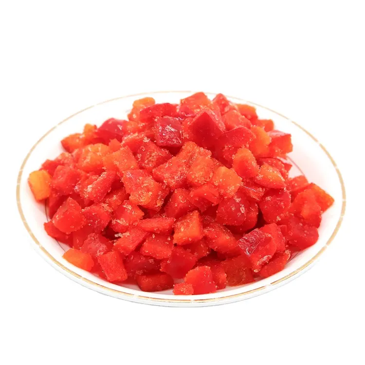 Proveedor de China, pimientos dulces mixtos congelados, pimiento rojo congelado IQF