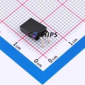 FH2.54-06-02PWD Pin Socket Bent Lead Through Hole,P=2.54mm Connector 1x2P 2.54mm Square Hole Right Angle Insert - Product Image 2