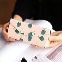 Étui à lunettes de soleil fait main de la série Cactus avec impression de logo personnalisé, boîte d'emballage de lunettes pliables en PU tendance