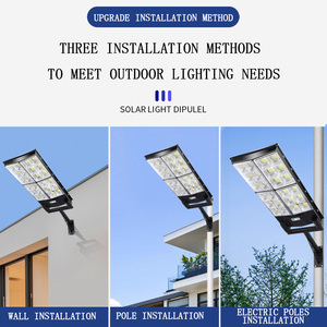 Nueva Lámpara <span class=keywords><strong>Solar</strong></span> para Exteriores, Impermeable IP67, ABS, 1000w 2000w 3000w, Todo en Uno, <span class=keywords><strong>con</strong></span> Sensor de Radar, <span class=keywords><strong>Panel</strong></span> <span class=keywords><strong>Solar</strong></span> y Control Remoto - Product Image 4