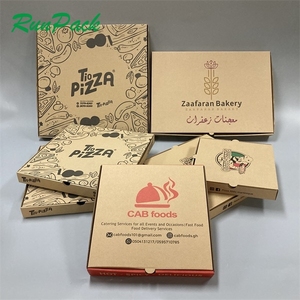 Prix d'usine de différentes tailles de boîte à pizza bon marché personnalisée avec logo boîte à pizza ondulée personnalisée boîte de gros pour pizza - Product Image 1