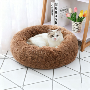 Extra groot pluche dierenbed, milieuvriendelijk PP imitatiebont & extra dikke vulling voor winterwarmte, duurzaam, niet-doorzakkend, comfortabel, wasbaar - Product Image 3