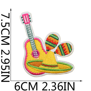 Parches Bordados con Letras de Dibujos Animados de Bajo Pedido Mínimo, Parches Bordados Personalizados para Diversos Festivales, Parches Bordados Festivos para Ropa - Product Image 5