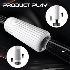 Hot Selling <b>Masturbation</b> Cup Hands-Free Male Toy Skin-Friendly Material Easy Clean Vibration Function Customizable Color for - Product Image 4