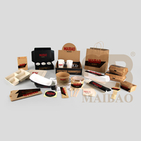 Maßgeschneiderte Arabische Shawarma-Box zum Mitnehmen, Döner Kebab Box mit Dip-Becher-Teiler, Papierverpackung für Grillfleisch und Pitabrot