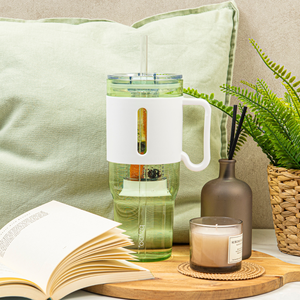 Sage Green Large 46oz Plastic Tumbler with <b>Lid</b> <b>and</b> <b>Straw</b> BPA Free Tumbler <b>Cups</b> - Product Image 4