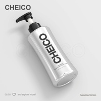 Bouteille pompe en plastique de 500 ml, flacon vide pour shampoing, cosmétiques, soins lavants, gel douche, emballage pulvérisateur OEM