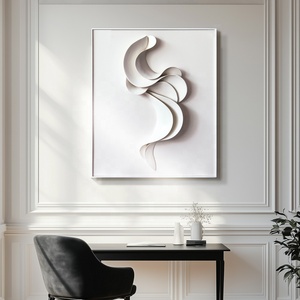 JZ hiện đại lớn 3D giấy nghệ thuật làm bằng tay trừu tượng sơn trang trí nội thất tường nghệ thuật hỗn hợp phương tiện truyền thông tác phẩm nghệ thuật - Product Image 4