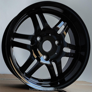 Cerchi in Lega di Alluminio Boyida F616161 15x4.5 <span class=keywords><strong>15x6</strong></span> 16x5.5 16x7 3x112 4x100 Argento Gunmetal con Finitura Diamantata - Product Image 4
