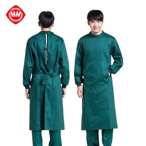Hubei Haixin coton unisexe longue robe chirurgicale lavée réutilisable CE lavable médecin hôpital opération médecine vêtements en gros - Product Image 1