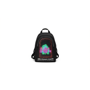 Mochila LED de Tela Oxford con Diseño de Puntos, Cierre de Cremallera, Unisex, para Uso Diario - Product Image 1