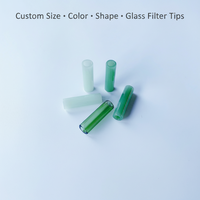 Embouts de filtre en verre transparent à bouche ronde, 7 trous, 9 trous