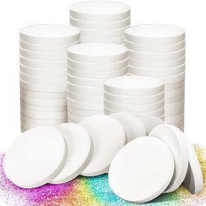 Éponge de maquillage ronde écologique en mousse lavable pour les yeux et le visage, applicateur de poudre, mélangeur de fond de teint - Product Image 1
