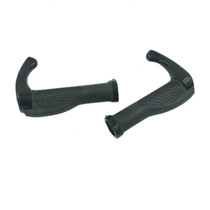 Poignées de guidon de vélo en alliage d'aluminium IRONDOENKY, avec revêtement en caoutchouc antidérapant, paire de poignées de guidon de montagne - Product Image 6