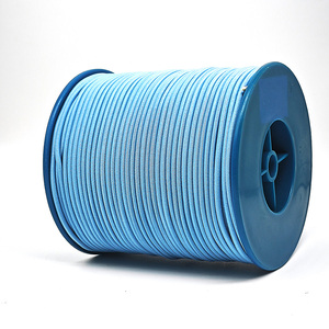 Haze Blue 1.3mm 1.8mm Cordon élastique élastique rond 100% Crochet en latex polyester fixe pour corde de tente Bungee - Product Image 3