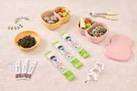 Kit para Hacer Bolas de Arroz Fáciles Kkomoong, Sabores a Vegetales, Camarones y Anchoas, Diversión DIY, Bocadillo Coreano Saludable, Comida Asiática Instantánea, Cocina para Niños