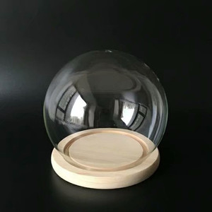 Atacado: Lembrancinhas de Casamento em Cúpula de Vidro Soprado com Luzes LED, Suporte de Madeira e Decoração de Flores e Rosas - Novidade para o Ano Novo - Product Image 2