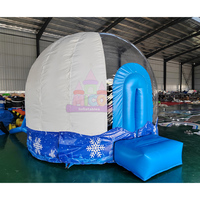 Décoration de Noël extérieure MICO, globe de neige gonflable transparent avec éclairage LED, taille personnalisée, pour centre commercial