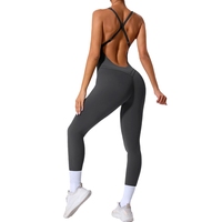 Combinaison de sport et yoga à bretelles croisées pour le commerce extérieur, avec bretelles réglables et effet rehausseur de hanches 90107