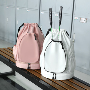 Badminton Bag Large Capacity Oxford Cloth <b>Drawstring</b> <b>Backpack</b> With Shoe Compartment Outdoor Sports Training - Product Image 2