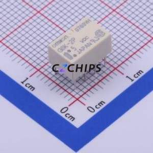 G6K-2P DC5 Signal Relay DIP,6.5x10mm Relay 5V 2 Changeover: 2C (DPDT-Changeover)::: 60V-DC/125V-AC Silver + Gold Plated - Product Image 1