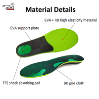 Semelles intérieures Mustang Comfort Soft Cushion, durables, en PU/EVA et mesh, absorbant les chocs, pour chaussures de marche, de sport et décontractées.