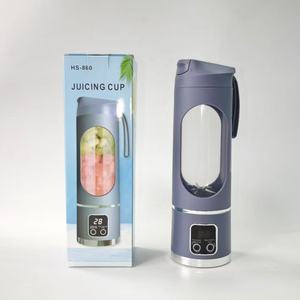 Exprimidor de Frutas Portátil, Capacidad de 450 ml, 3 Velocidades, Licuadora Recargable por USB, Trituradora de Hielo para Batidos y Smoothies, Vaso Exprimidor - Product Image 5