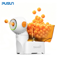 Nouvelle machine de lancer de balles de tennis de table portable automatique 2026 PUSUN SMART PRO avec application et commande vocale, machine de ping-pong avec batterie