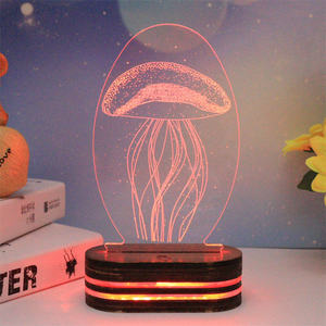 Tour Eiffel romantique, chambre à coucher, couleur changeante, bouton tactile USB, table de bureau, lampe illusion 3D - Product Image 6