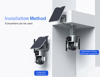 Cámara de Vigilancia LS VISION HD 20X con Doble Lente, WIFI, 4G, Energía Solar, Inalámbrica, para Exteriores, con Tarjeta SIM, CCTV, Cámara de Red
